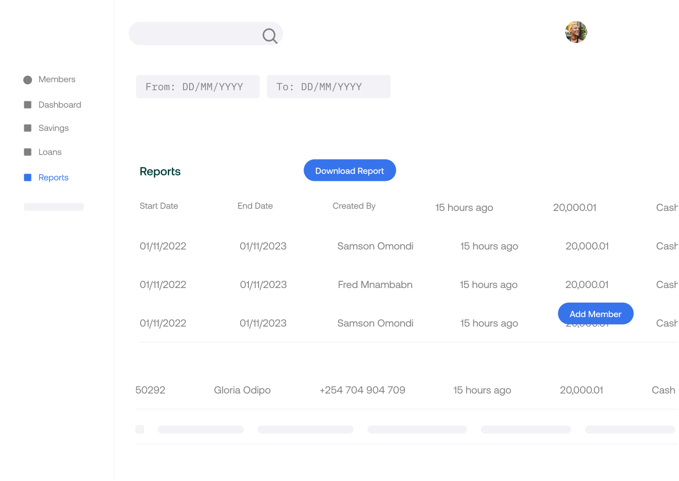 Product screenshot reports